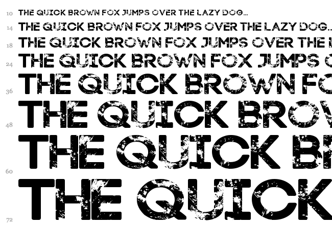 LA Street Kids font waterfall